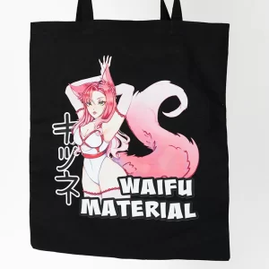 Waifu Material printed bag detail